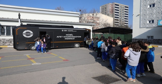 Bursa'da Miniklere Afet Eğitimi