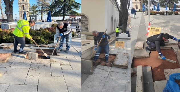 Tarihi Tophane Meydanı Yenilendi