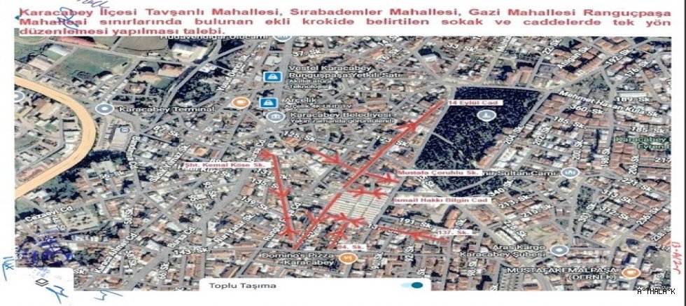 Karacabey'de Tek Yön Uygulaması Başladı