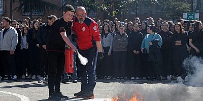 Başkan Aydın Gençlerle Afete Karşı Alarm Verdi 