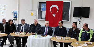 Başkan Bozbey, BUSKİ Personeliyle Bayramlaştı