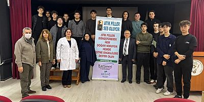 Bursa'da Liseliler Atık Pilleri Dönüştürerek Örnek Oluyor
