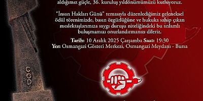 ÇGD Bursa Şubesi Ödülleri Açıklandı