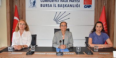CHP Bursa İl Kadın Kolları'ndan Kadın Cinayetlerine Tepki