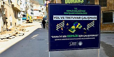 Gemlik'in Köklü Caddesi'nde Önemli Çalışma