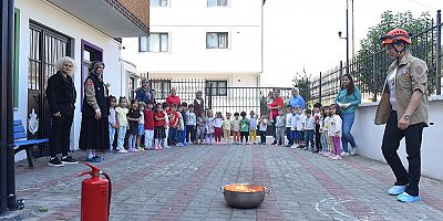 Minik İtfaiyeciler Göz Doldurdu