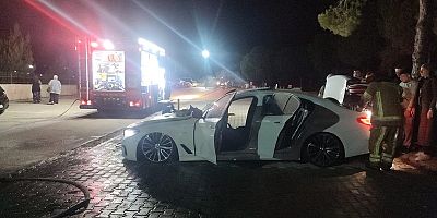 Mudanya Devlet Hastanesi Bahçesinde Yangın Paniği