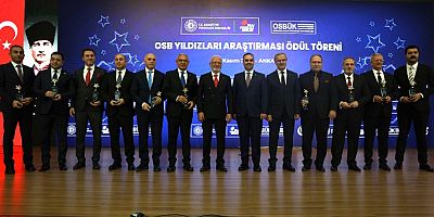 OSB Yıldızları Ödül Töreninde Bursa OSB Firmalarına Ödül Yağdı