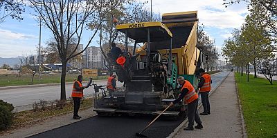 Osmangazi’de Park İçi Yollar Yenilendi