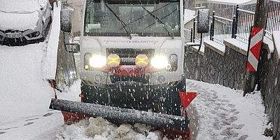 Osmangazi’nin Yüksek Kesimlerinde Kar Mesaisi 