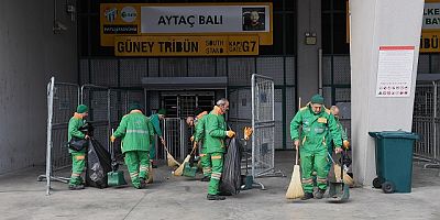 Stadyumun Temizliğine Osmangazi Desteği