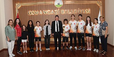 Türkiye İkincisi Sporculardan Başkan Aydın’a Ziyaret